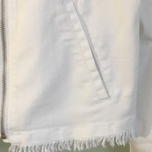 Diane Gilman | Women’s Moto Jacket, off white, size large. - Picture 14 of 15